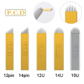 Disposable stainless steel microblading PCD tattoo blade eyebrow tattoo needle